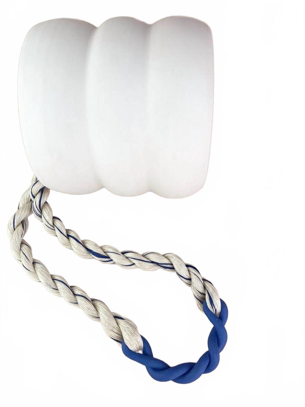 NEW BARROW women's rope twist necklace in blue